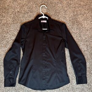 Elegant Black Button Down Shirt for Women